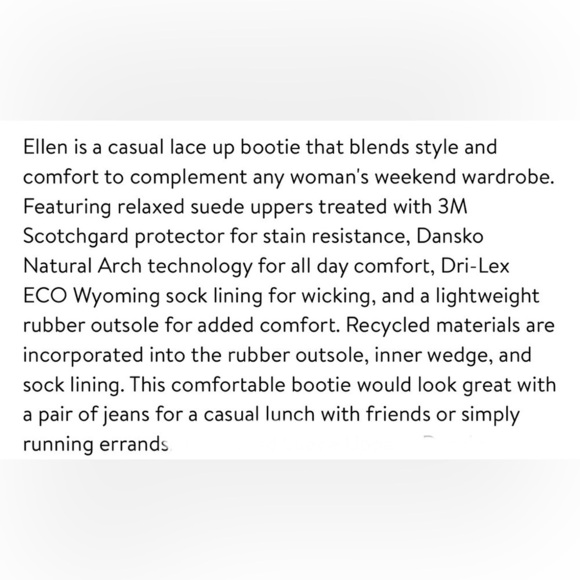 Dansko Ellen bootie size 39 relaxed suede upper in taupe color - Picture 16 of 17